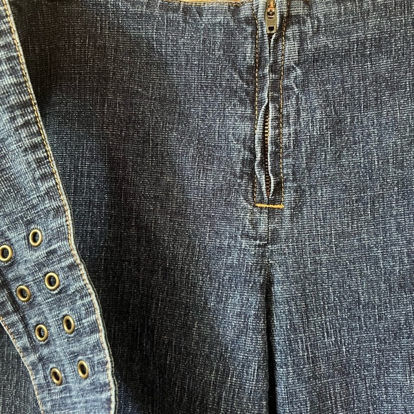 Tommy Hilfiger Vintage Y2K Low Rise Jeans with Built in Belt Detail sz S/M - Picture 6 of 9